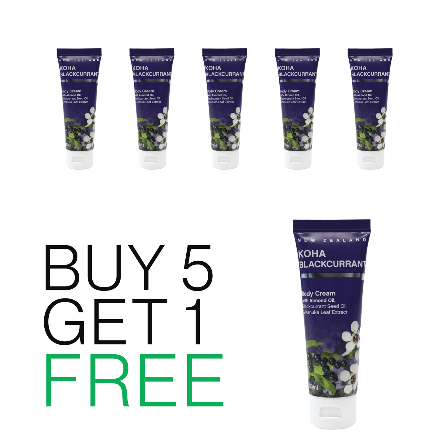 Koha Blackcurrant Body Cream 50ml - KOHA BEAUTY